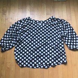 Polka dot old navy blouse